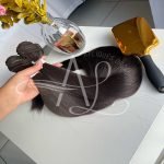 Cabelo Telado/Tecido Castanho Escuro Liso Fibra Russa 80cm 200g - Imagem 3