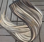Kit Mega Hair 4 Telinhas TIC-TAC Loiro Mechado Liso Bio Luxo Prime. - Imagem 4