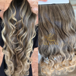 Mega Hair Tic-Tac Mesclado #1 Ondulado Fibra Bio Luxo Prime.