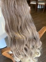 Mega Hair Tic-Tac Mesclado Pérola + Pontas Claras Ondulado Fibra Bio Luxo Prime. - Imagem 2