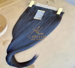 Mega Hair Tic-Tac + Fio Invisible Fibra Russa Cindy 50cm 120g- Castanho Escuro Natural - Imagem 2