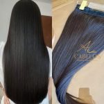 Mega Hair Tic-Tac + Fio Invisible Fibra Russa Cindy 50cm 120g- Castanho Escuro Natural
