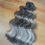 Cabelo Telado/Tecido Morena Iluminada P-Brown Ondulado Fibra Russa 60cm 200g - Imagem 3