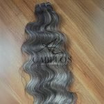 Cabelo Telado/Tecido Morena Iluminada P-Brown Ondulado Fibra Russa 60cm 200g - Imagem 5