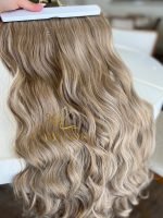 Mega Hair Tic-Tac Mesclado Pérola Ondulado Fibra Bio Luxo Prime. - Imagem 4