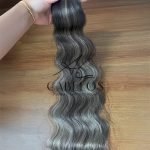 Cabelo Telado/Tecido Morena Iluminada P-Brown Ondulado Fibra Russa 60cm 200g - Imagem 2