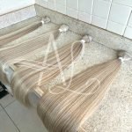 Cabelo Telado/Tecido Mesclado Claro Liso Fibra Russa 70cm 150g - Imagem 4