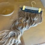 Mega Hair Tic-Tac + Fio Invisible Fibra Russa Suzan 50cm 120g- Mesclado Mel - Imagem 3