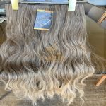 Mega Hair Tic-Tac + Fio Invisible Fibra Russa Suzan 50cm 120g- Mesclado Mel - Imagem 5