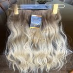 Mega Hair Tic-Tac + Fio Invisible Fibra Russa Suzan 50cm 120g- Loiro Pérola Esfumado - Imagem 4