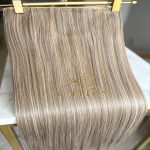 Mega Hair Tic-Tac Mesclado Pérola Liso Fibra Bio Luxo Prime. - Imagem 2