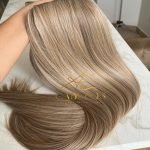 Mega Hair Tic-Tac Mesclado Pérola Liso Fibra Bio Luxo Prime. - Imagem 6