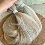 Cabelo Telado/Tecido Mesclado Claro Liso Fibra Russa 80cm 200g - Imagem 4