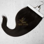 Mega Hair Tic-Tac + Fio Invisible Fibra Russa Cindy 50cm 120g- Castanho Escuro Natural - Imagem 6