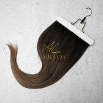 Mega Hair Tic-Tac + Fio Invisible Fibra Russa Cindy 60cm 120g- Ombre Hair Mesclado - Imagem 5