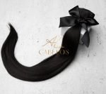 Mega Hair Tic-Tac + Fio Invisible Fibra Russa Cindy 50cm 120g- Preto - Imagem 5