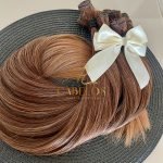Cabelo Telado/Tecido Fibra Europeia Liso 75cm Morena Iluminada #2 - Imagem 2