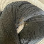Cabelo Telado/Tecido Fibra Europeia Liso 75cm Preto - Imagem 5