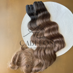 Cabelo Telado/Tecido Morena Iluminada-T1B/108 Ondulado Fibra Russa 60cm 200g - Imagem 3