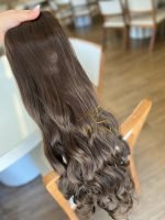 Mega Hair Tic-Tac Castanho Claro Ondulado Fibra Bio Luxo Prime. - Imagem 3