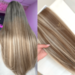 Mega Hair Tic-Tac 4pçs Fibra Russa Liso Mesclado (OP119/01/08)