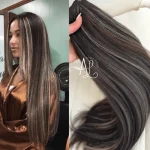 Mega Hair Tic-Tac 4pçs Fibra Russa Liso Morena Iluminada (OP427613#)