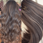 Mega Hair Tic-Tac 4pçs Fibra Russa Morena Iluminada (OP4/8/119#)