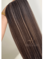 Mega Hair Tic-Tac 4pçs Fibra Russa Morena Iluminada (OP4/8/119#) - Imagem 9
