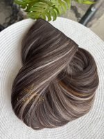 Mega Hair Tic-Tac 4pçs Fibra Russa Morena Iluminada (OP4/8/119#) - Imagem 2