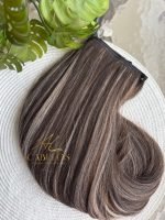 Mega Hair Tic-Tac 4pçs Fibra Russa Liso Morena Iluminada (OP427613#) - Imagem 2