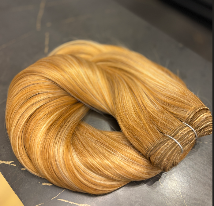 15405156858-captura-de-tela-2026-01-10-154806.png Cabelo Telado Tecido Loiro Dourado Liso Fibra Russa 70cm 150g (TT1B/108) - Imagem 1