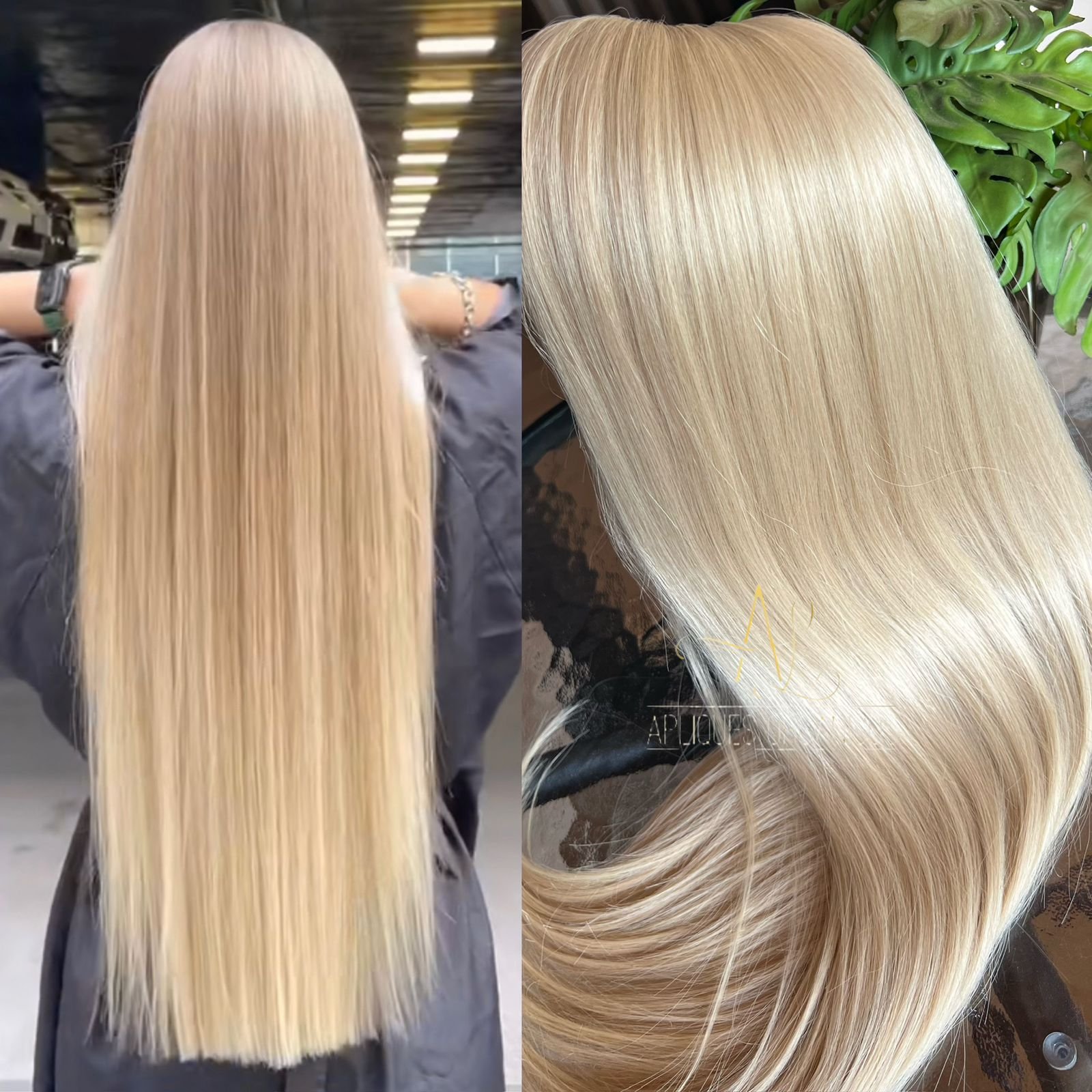 15307321127-whatsapp-image-2024-10-24-at-16-48-20.jpeg Cabelo Telado/Tecido Loiro Perolado Claro Liso Fibra Russa 70cm 150g - Imagem 1