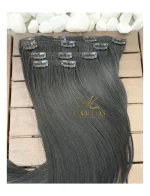 Kit Mega Hair 3 Telinhas TIC-TAC Preto Liso Bio Luxo Prime - Imagem 2