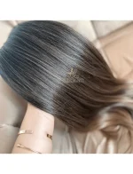 Aplique Rabo de Cavalo Morena Iluminada #2 Liso Fibra Russa. - Imagem 4