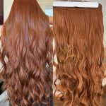 Mega Hair Tic-Tac Ruivo Cobreado Ondulado Fibra Bio Luxo Prime.