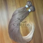 Cabelo Telado Loiro escuro mesclado T042 Liso Russa 70cm - Imagem 2