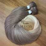 Cabelo Telado Loiro escuro mesclado T042 Liso Russa 70cm - Imagem 3