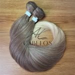 Cabelo Telado Loiro escuro mesclado T042 Liso Russa 70cm - Imagem 4