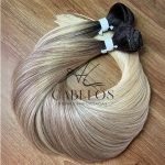 Cabelo Telado Loiro esfumado TTP-2336- Liso Fibra Russa - Imagem 4