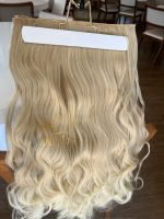 Mega Hair Tic-Tac Loiro Pérola Claro Ondulado Fibra Bio Luxo Prime. - Imagem 5