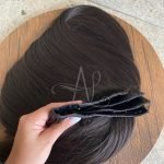Kit Mega Hair 3 Telinhas TIC-TAC Castanho Escuro Liso Bio Luxo Prime. - Imagem 3
