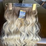 Mega Hair Tic-Tac + Fio Invisible Fibra Russa Suzan 50cm 120g- Loiro Pérola Esfumado - Imagem 2