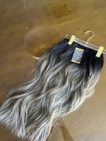 Mega Hair Tic-Tac + Fio Invisible Fibra Russa Suzan 50cm 120g- Mesclado Esumado R29T - Imagem 2