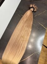 Cabelo Telado/Tecido Fibra Europeia Liso 75cm Loiro Mesclado 30/613 - Imagem 4