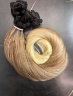 Cabelo Telado/Tecido Fibra Europeia Liso 75cm Loiro Perola Esfumado 613/613 - Imagem 3