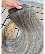 Kit Mega Hair 4 Telinhas TIC-TAC Morena Iluminada Pérola Liso Bio Luxo Prime. - Imagem 5