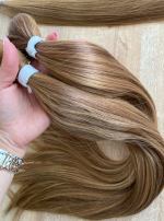 Cabelo Telado/Tecido Loiro Escuro Mel Dourado PBL(16) Liso Fibra Russa 70cm 150g - Imagem 5